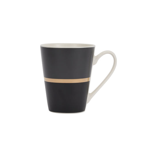 Bone China Mug Black/Gold