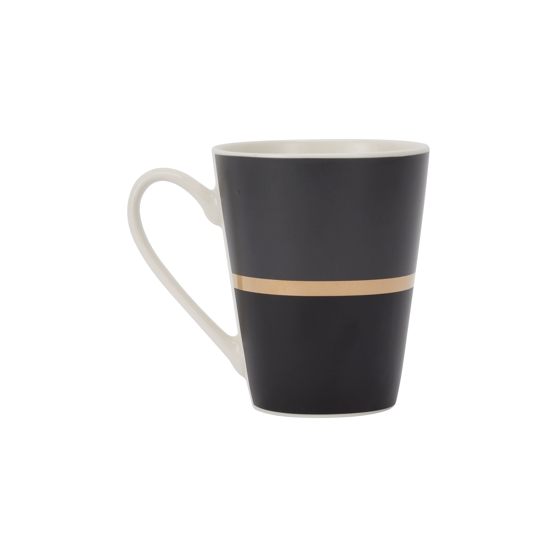 Bone China Mug Black/Gold