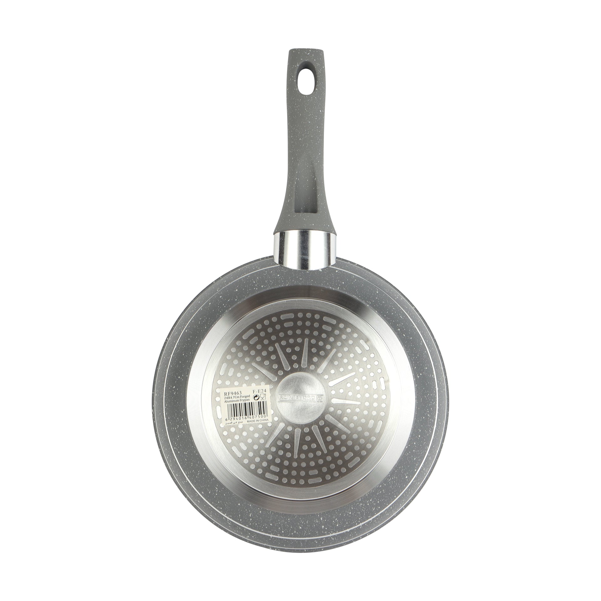 Marble Coated Smart Frying Pan Grey 24cm