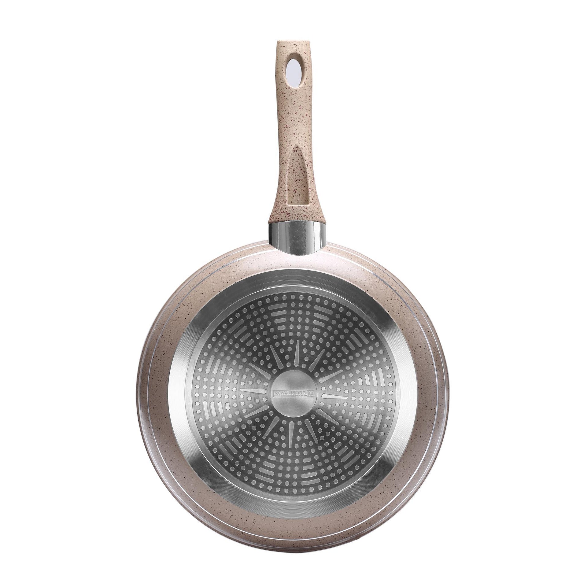 30 CM Granite Smart Frypan Grey  5 Layer Coating Grey 30cm
