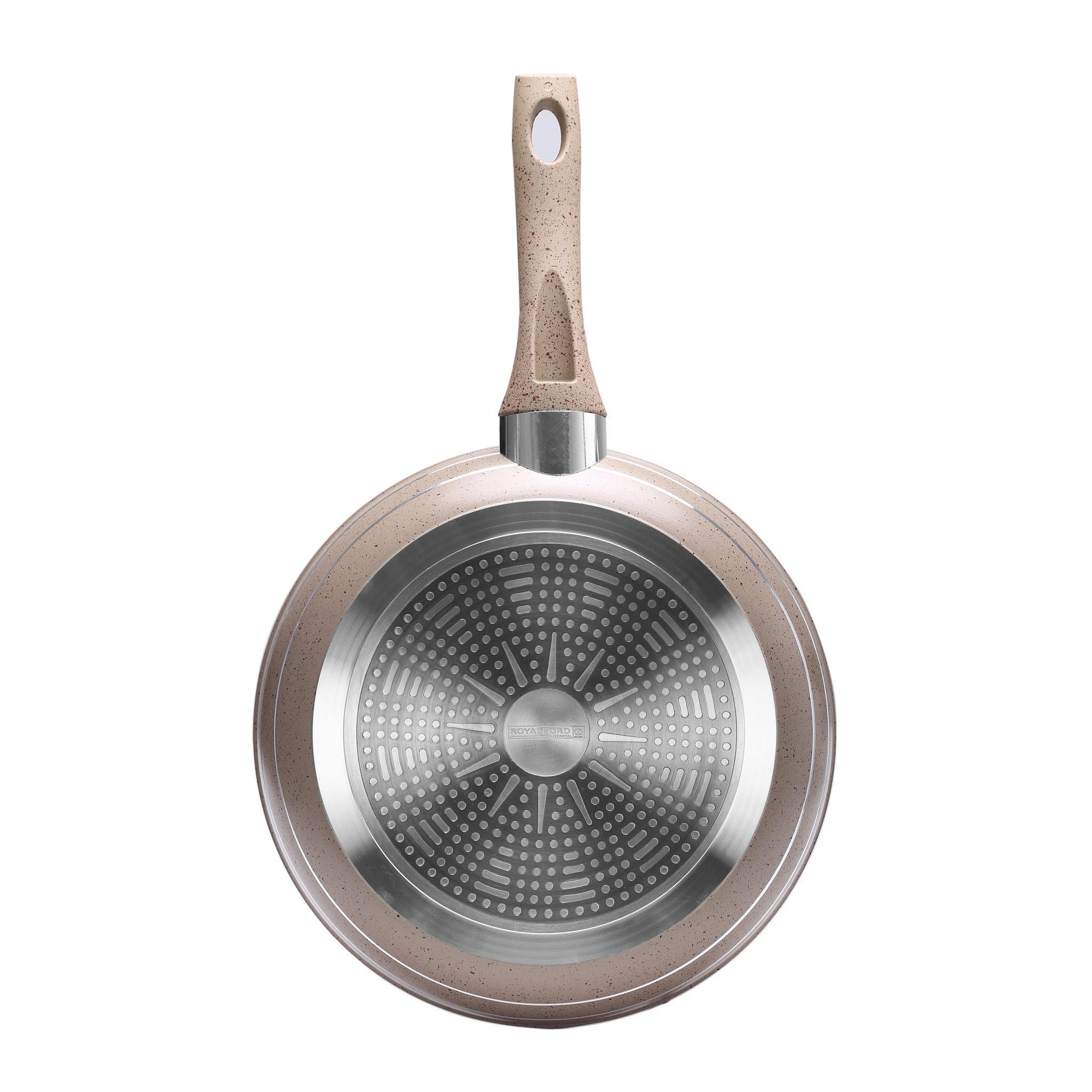 30 CM Granite Smart Frypan Grey  5 Layer Coating Grey 30cm