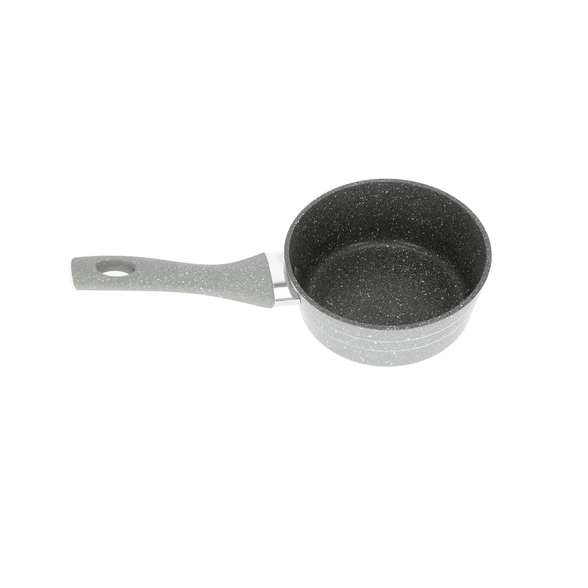 Marble Coated Saucepan Grey