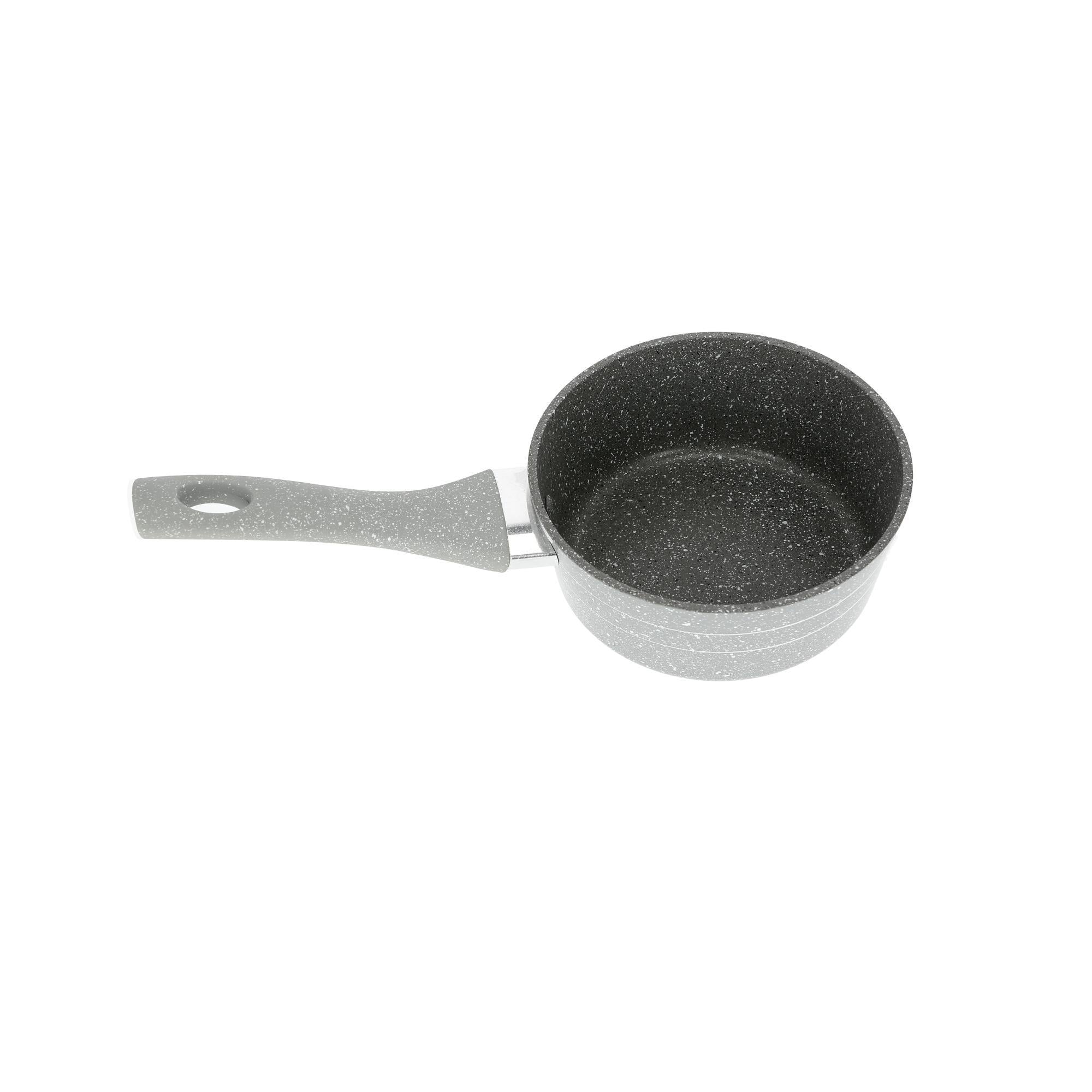 Marble Coated Saucepan Grey