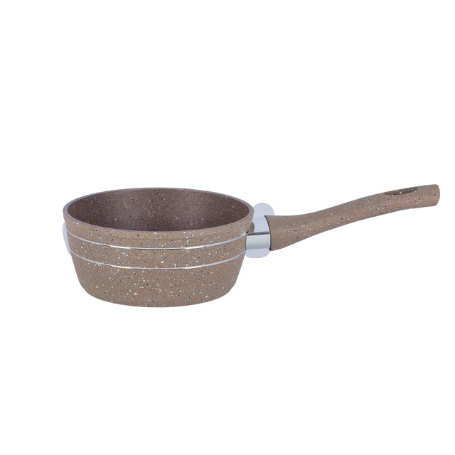 Granite Coated Smart Saucepan Brown 18cm