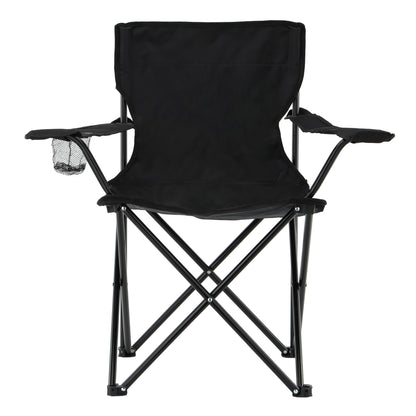 Royalford Camping Chair with Carrying Bag Foldable  Compact Folding Camping Chair, Heavy Duty Frame | Cup Holder, Storage Pocket | Shoulder Travel Bag, Outdoor, Beach with 265 lbs Capacit