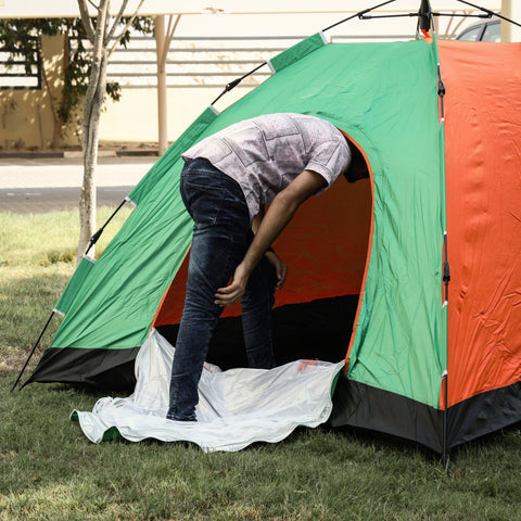 Automatic Season Tent for 6 Persons Portable Camping Tent | Waterproof & UV Protection | Ventilated Mesh Window | Quick & Easy Setup | Ideal for Camping, Hiking, Backpacking & Outdoor Festivals