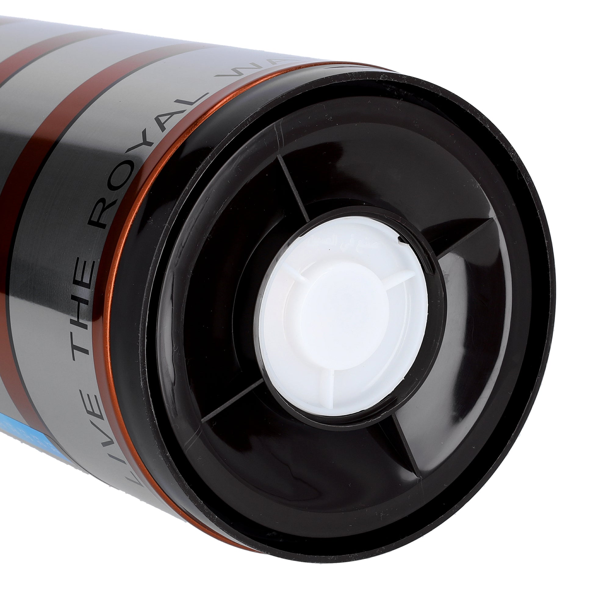 Royalford RF9590 1.9L Double Wall Golden Figured Vacuum Flask - Portable Heat Insulated Thermos Hot/Cold Long Hours Retention | Push Button | Coffee, Hot Water, Tea, Beverage | Ideal for Commercial & Outings Silver/Orange