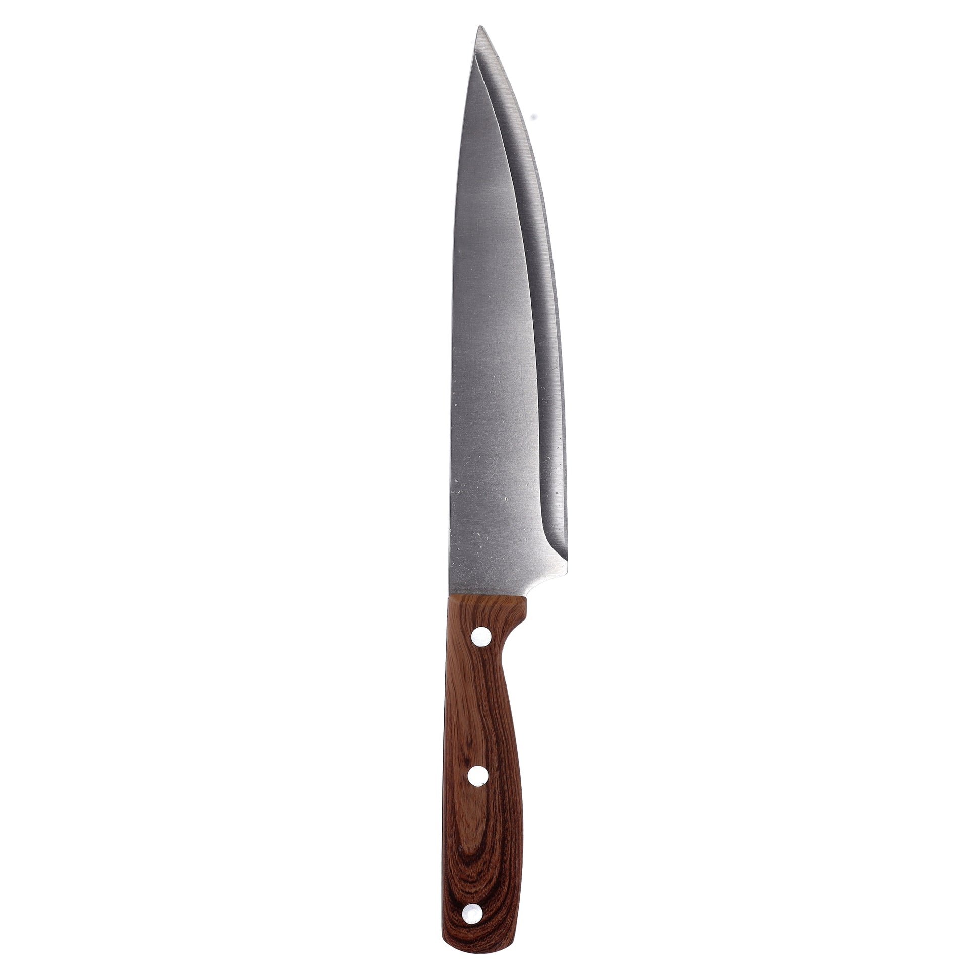 Sharp Design Chef Knife Silver/Brown 8inch