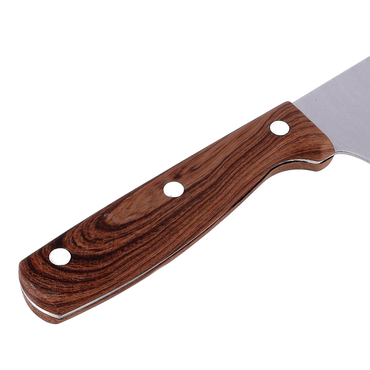 Sharp Design Chef Knife Silver/Brown 8inch