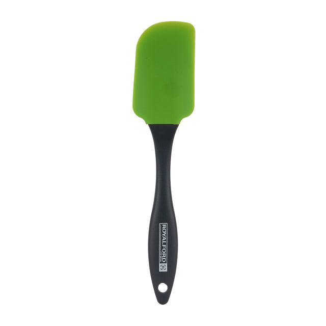 Royalford Silicone Scraper- RF9696| 100% Food-grade, BPA-Free Polymer and Silicone Spatula| Perfect for Hand-mixing ingredients, Sauting, Scarping| Dishwasher-Safe, Marks and Stains Resistant, Light-Weight Design| Black and Green
