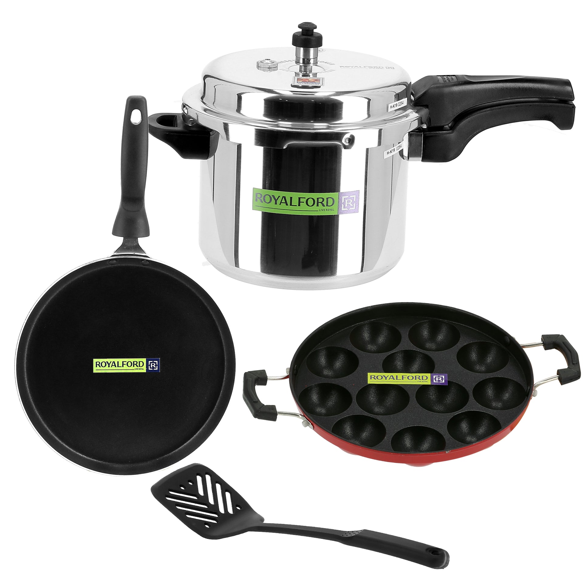 4-Piece Cookware Set Red 2.8 x 2.8 x 2.4inch