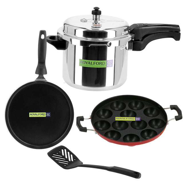 4-Piece Cookware Set Red 2.8 x 2.8 x 2.4inch