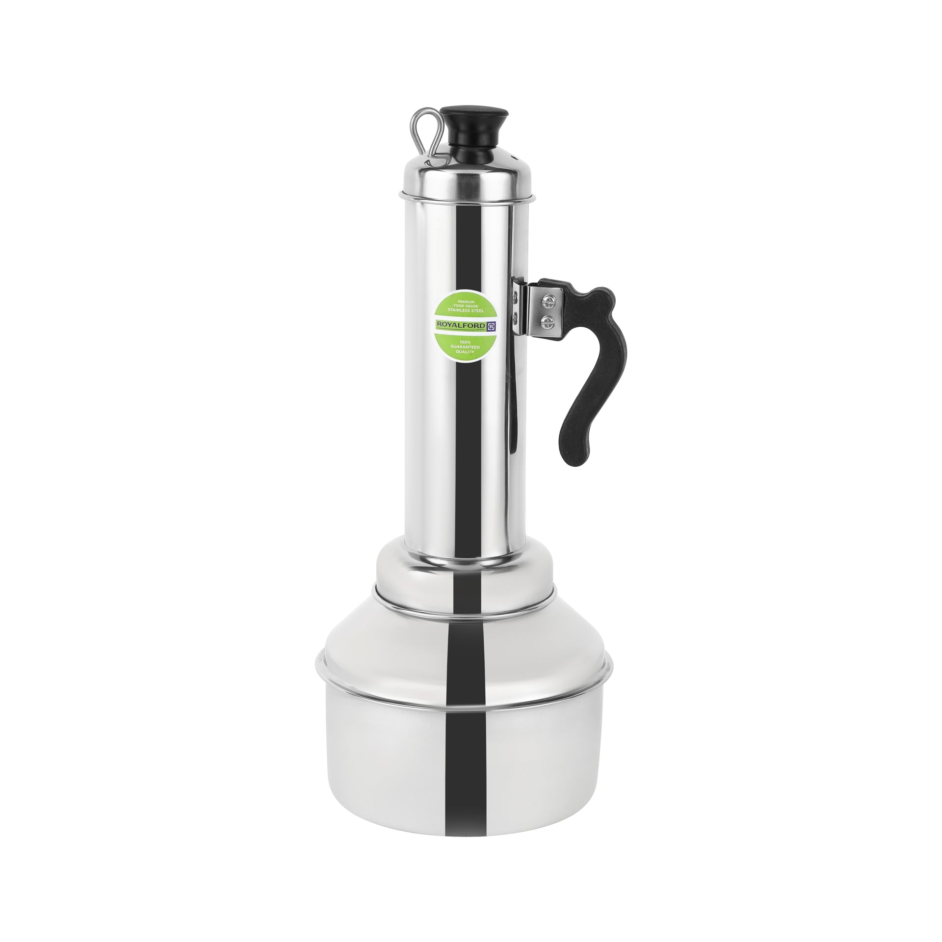 Stainless Steel Puttu Maker With Pot And Handle Multicolor Silver 127x234x347mm
