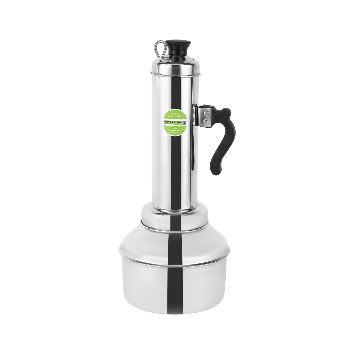 Stainless Steel Puttu Maker With Pot And Handle Multicolor Silver 127x234x347mm