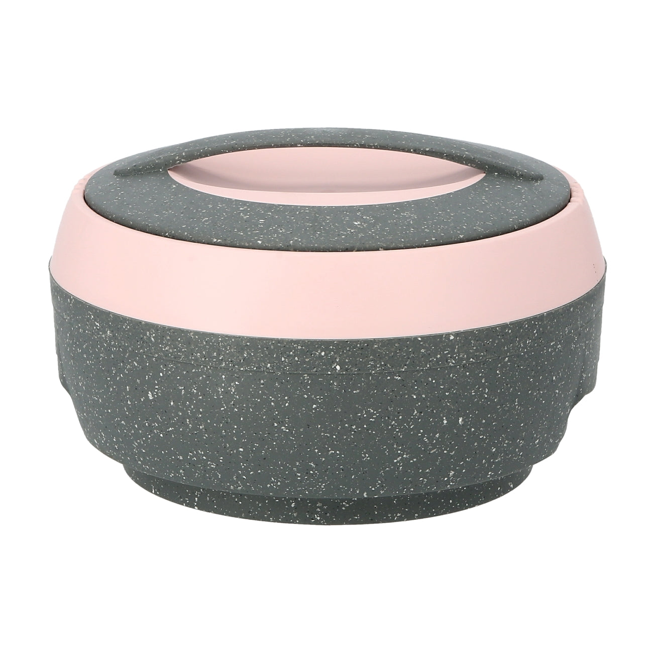 Set Of 3 Ceramic Casserole Pink and Grey