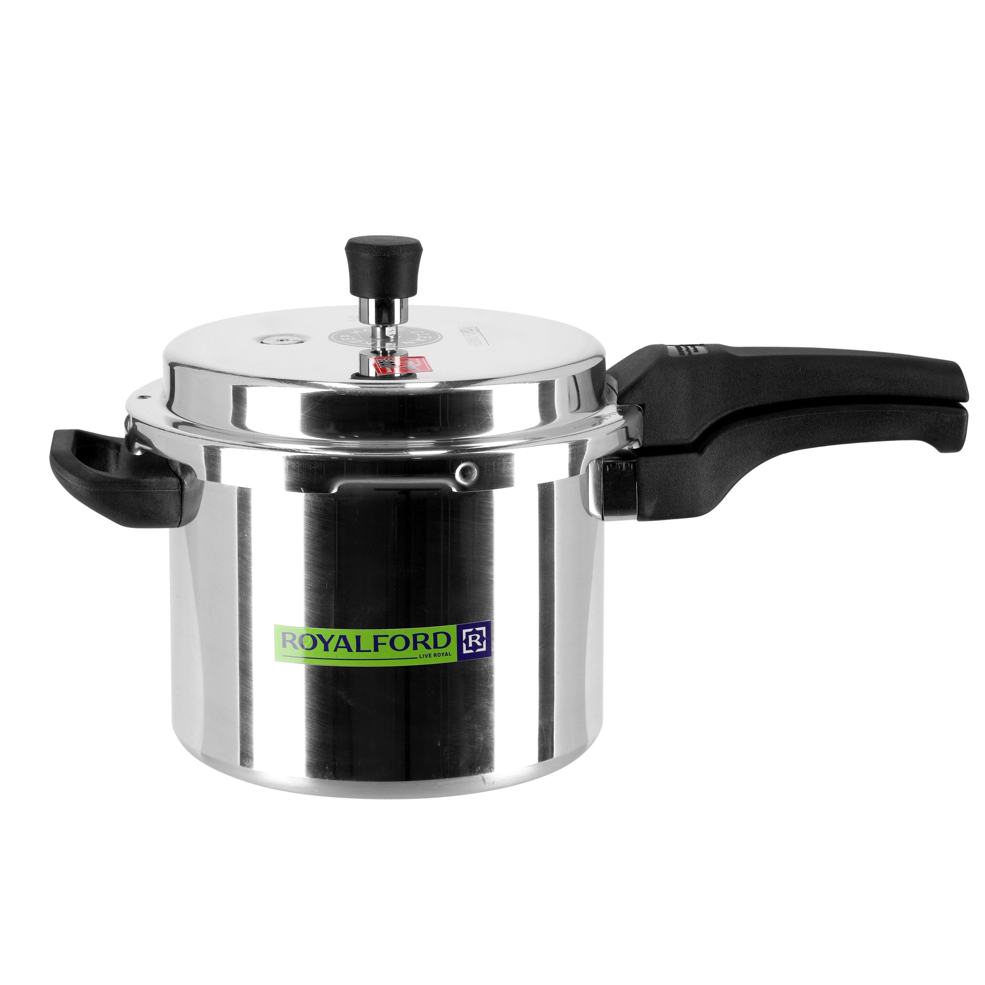 5L Aluminium Pressure Cooker Induction Compaitable Uniform Heating Convenient To Use Multicolour