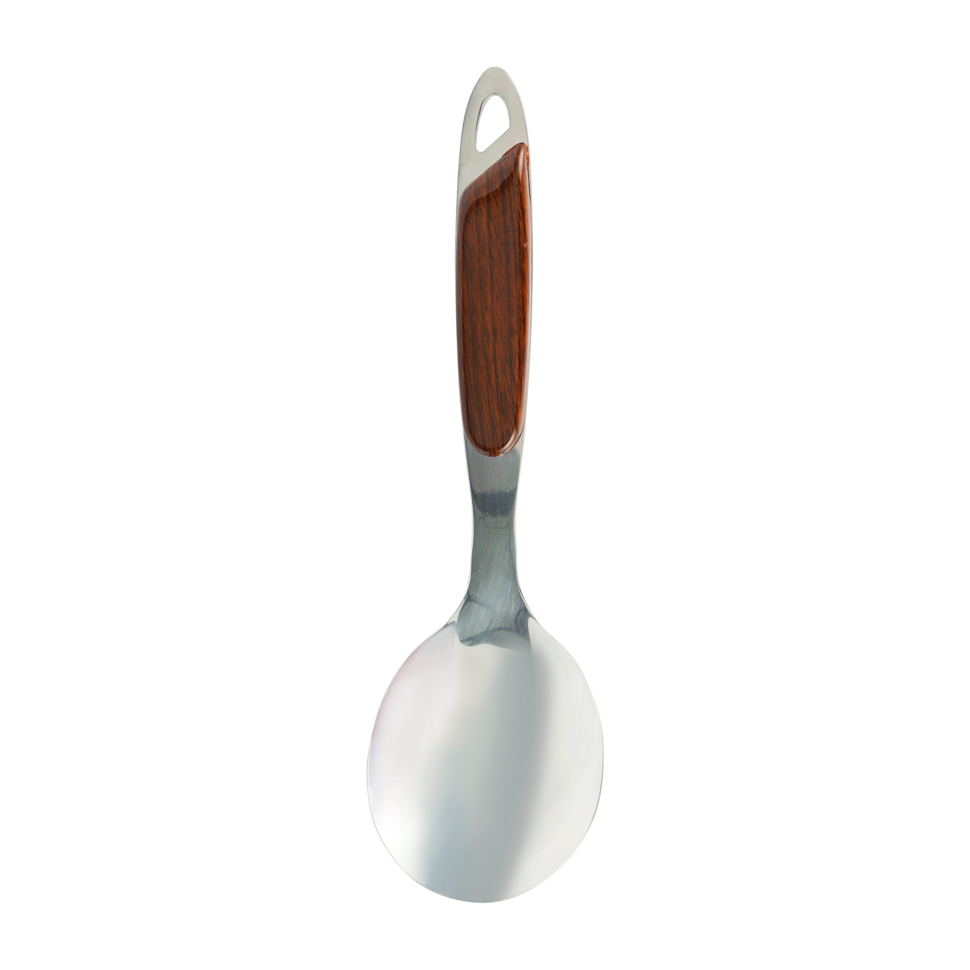 Stainless Steel Rice Spoon Wooden Finish