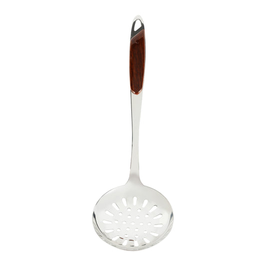 Stainless Steel Skimmer Silver/Brown 35.5x11.5cm