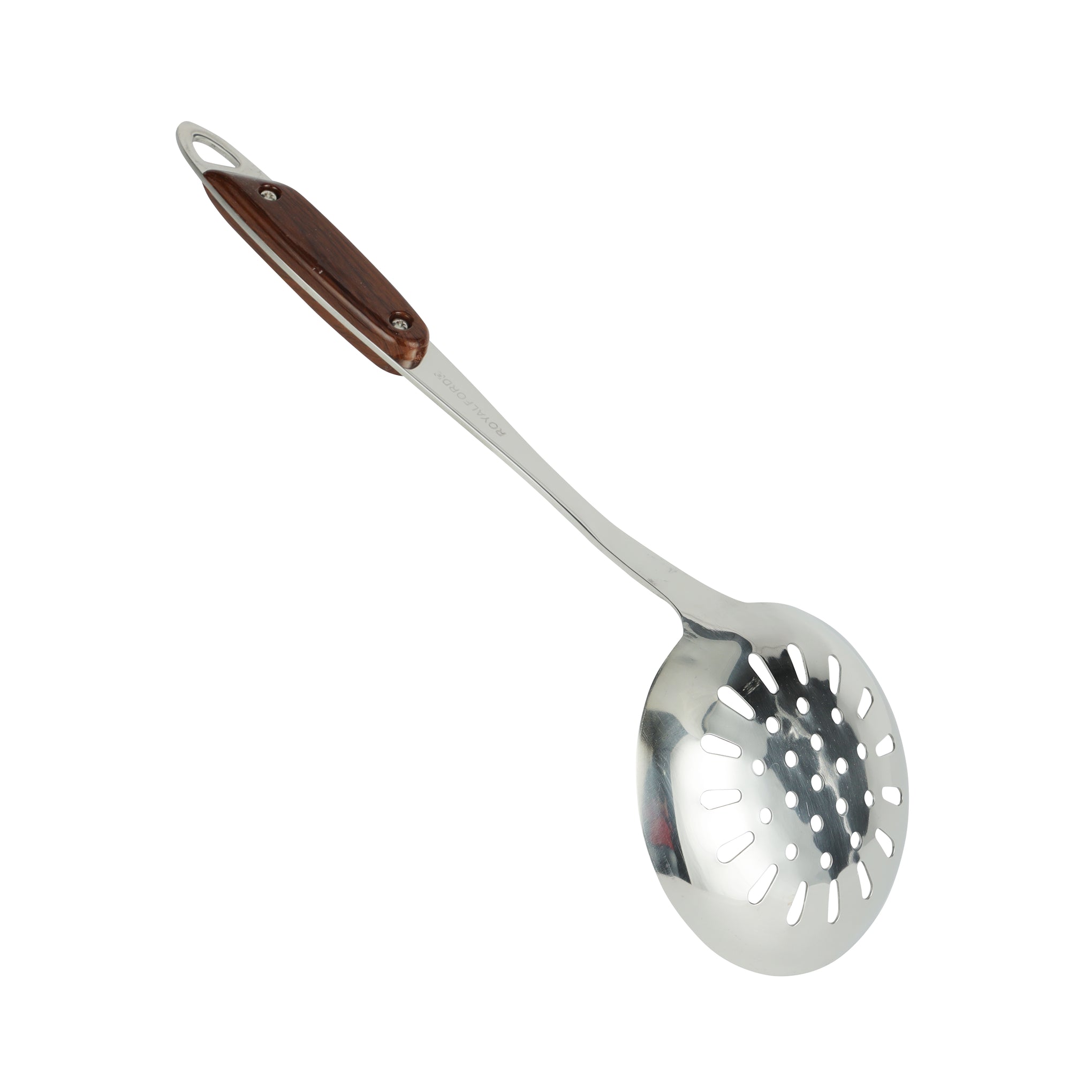 Stainless Steel Skimmer Silver/Brown 35.5x11.5cm