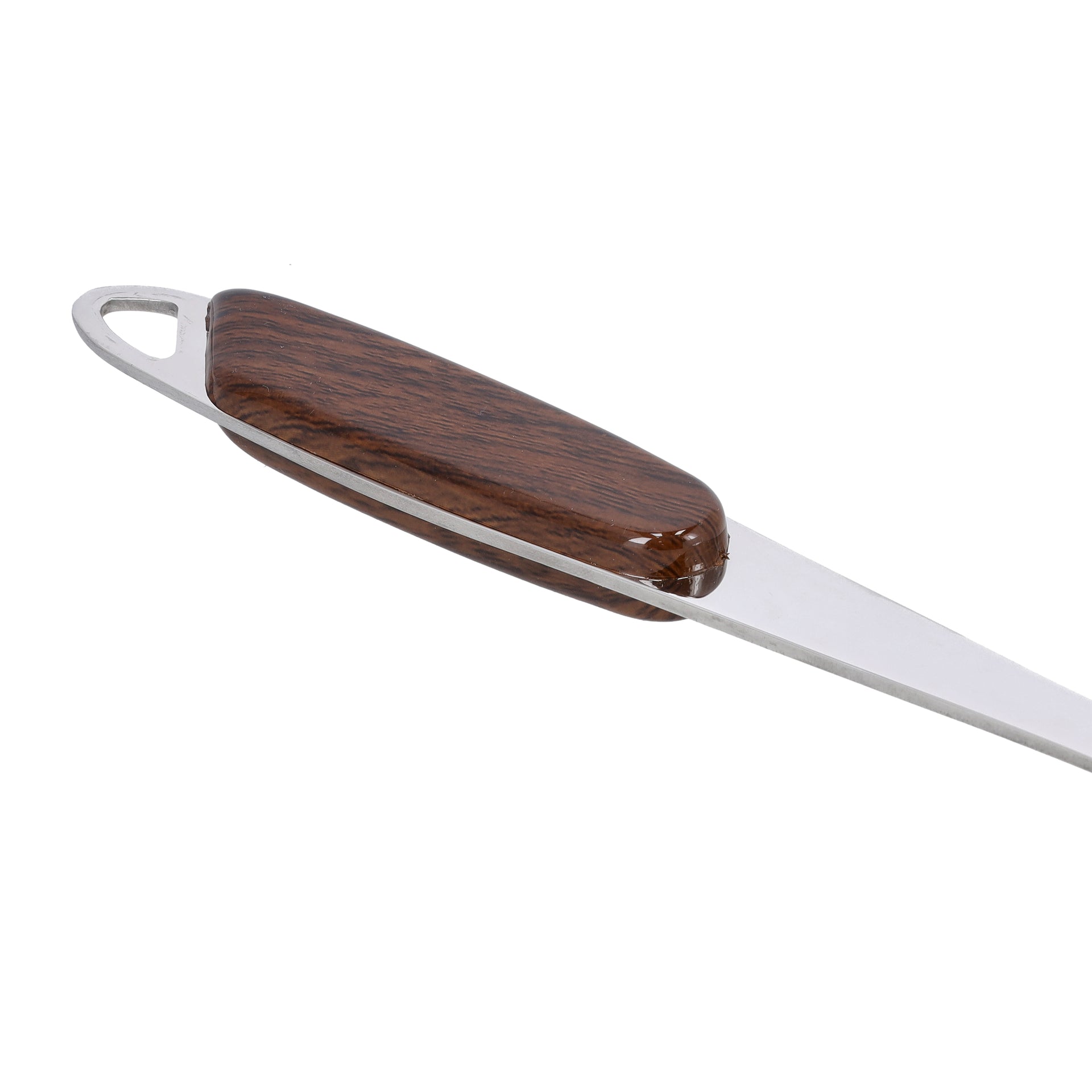 Stainless Steel Slotted Turner Silver/Brown 35.8x7.8cm