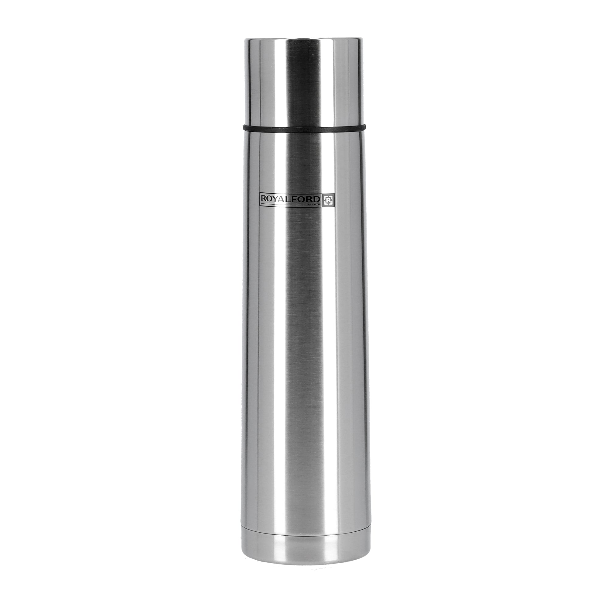 Stainless Steel Vacuum Bottle Silver/Black 1000ml