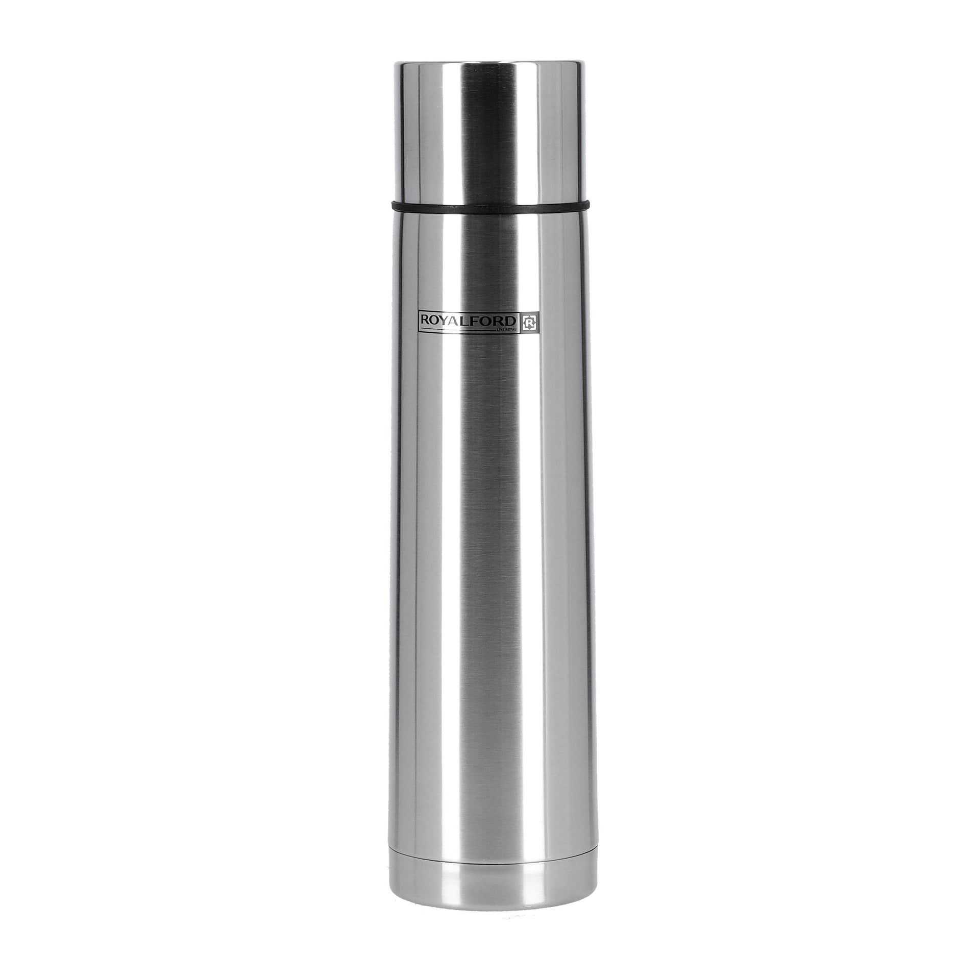 Stainless Steel Vacuum Bottle Silver/Black 1000ml