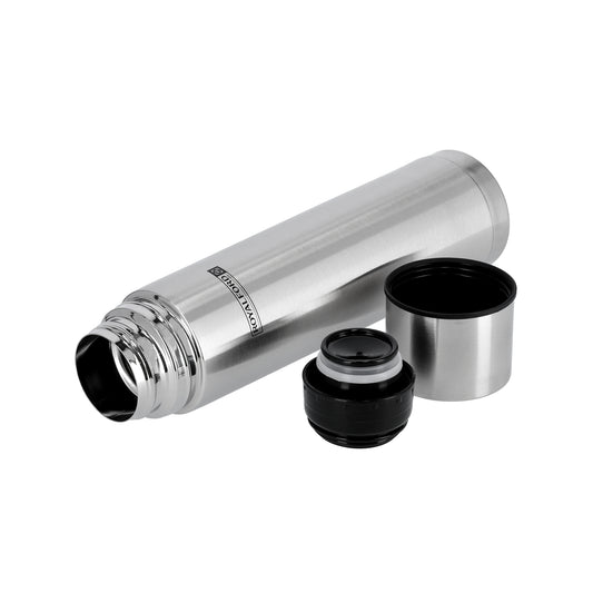 Stainless Steel Vacuum Bottle Silver/Black 1000ml