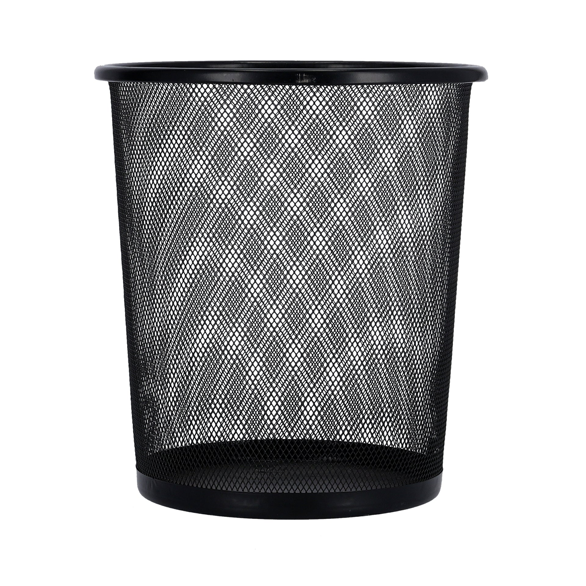 10L Mesh Waste Bin 24X26Cm Black