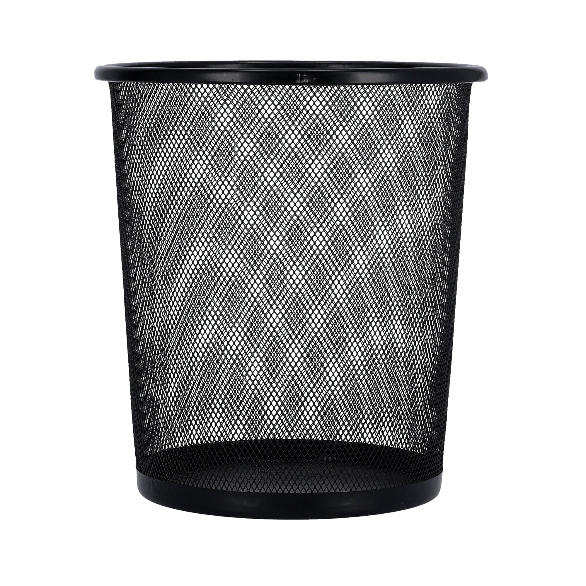 10L Mesh Waste Bin 24X26Cm Black