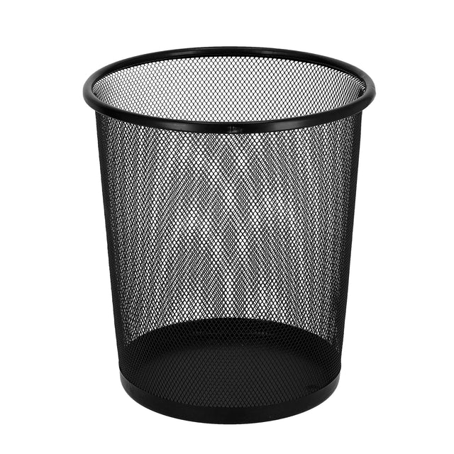 10L Mesh Waste Bin 24X26Cm Black