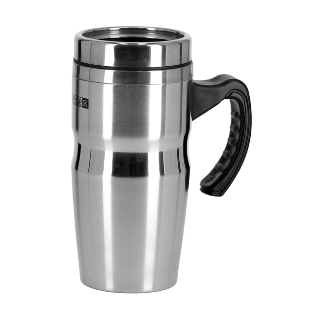 480Ml Double Wall Stainless Steel Travel Mug Ss Inner Pot 12X9X18Cm Silver