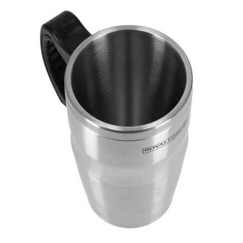 480Ml Double Wall Stainless Steel Travel Mug Ss Inner Pot 12X9X18Cm Silver