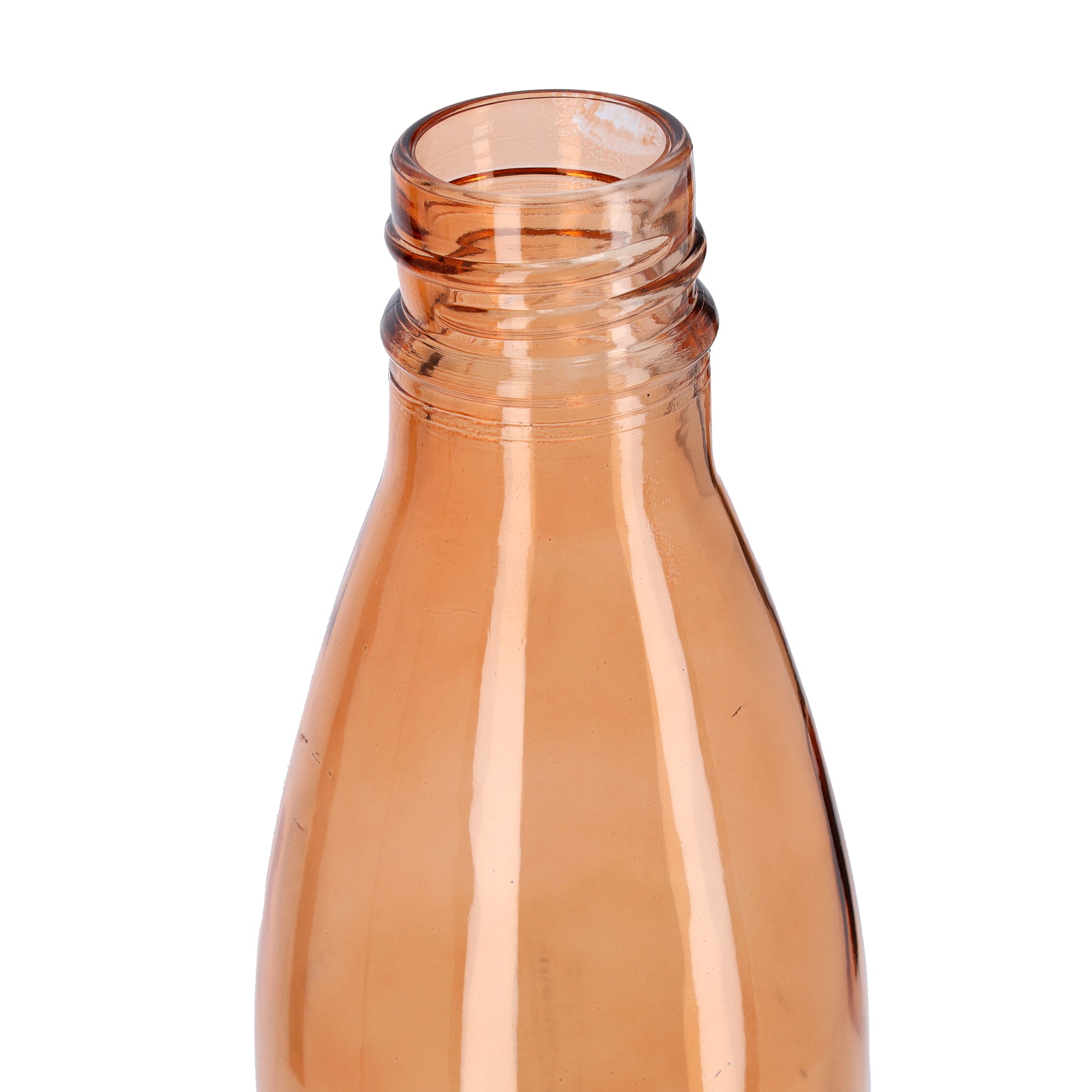 Glass Water Bottle With Painting Brown/Silver/Black