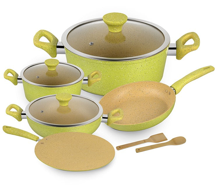 Royalford 10-Piece Aluminum Cookware Set Grey 28X11.7cm
