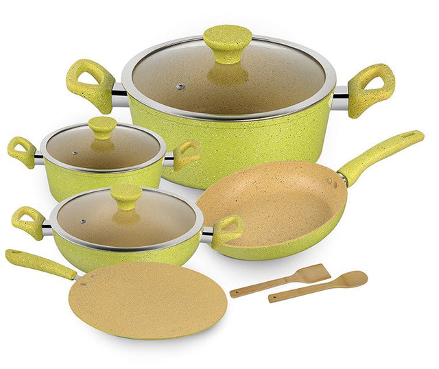Royalford 10-Piece Aluminum Cookware Set Grey 28X11.7cm