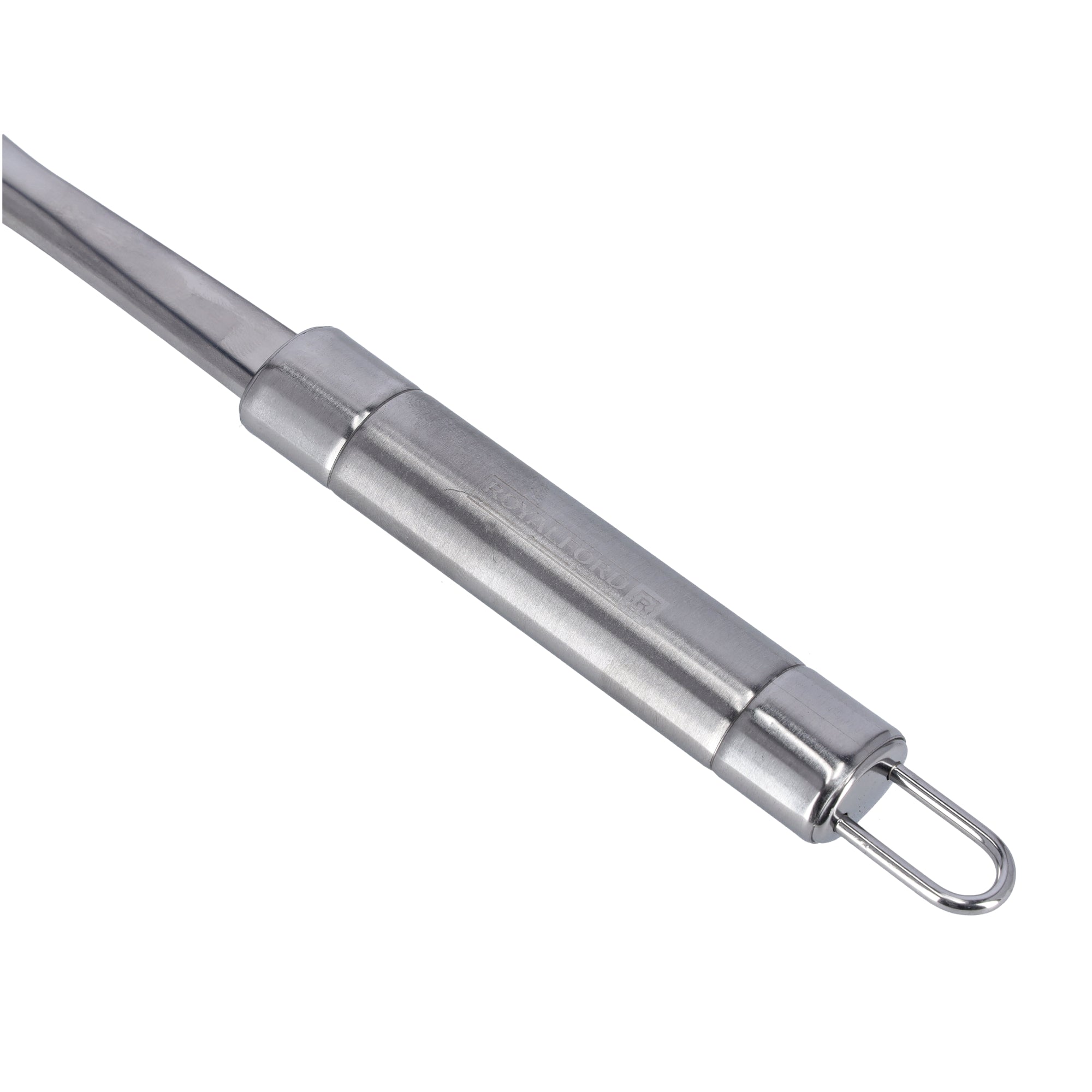 Stainless Steel Slotted Turner With Tube Handle Fish Slice Serving Spatula  RF9850 Silver 35x8x3.6cm