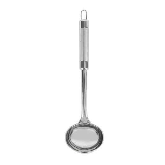 Royalford RF9852 Stainless Steel Soup Ladle with Tube Handle, Professional Soup Ladle with Long Handle | Kitchen Dining Cutlery Utensil | Ideal for Serving Soup Gravy Sauce Curry & More Silver