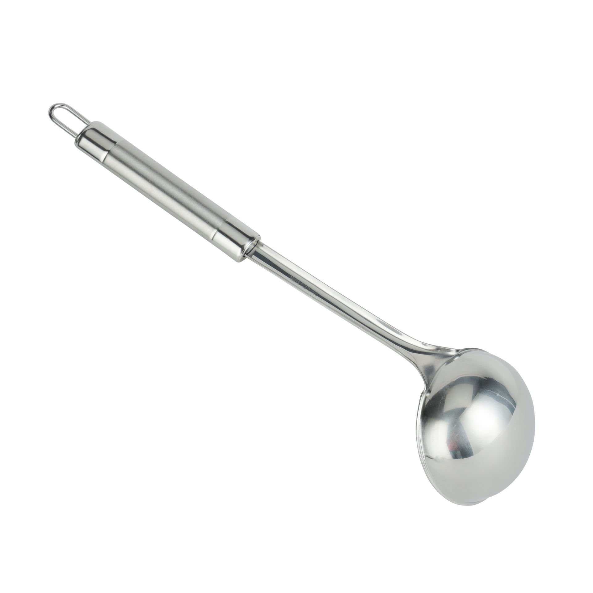 Royalford RF9852 Stainless Steel Soup Ladle with Tube Handle, Professional Soup Ladle with Long Handle | Kitchen Dining Cutlery Utensil | Ideal for Serving Soup Gravy Sauce Curry & More Silver