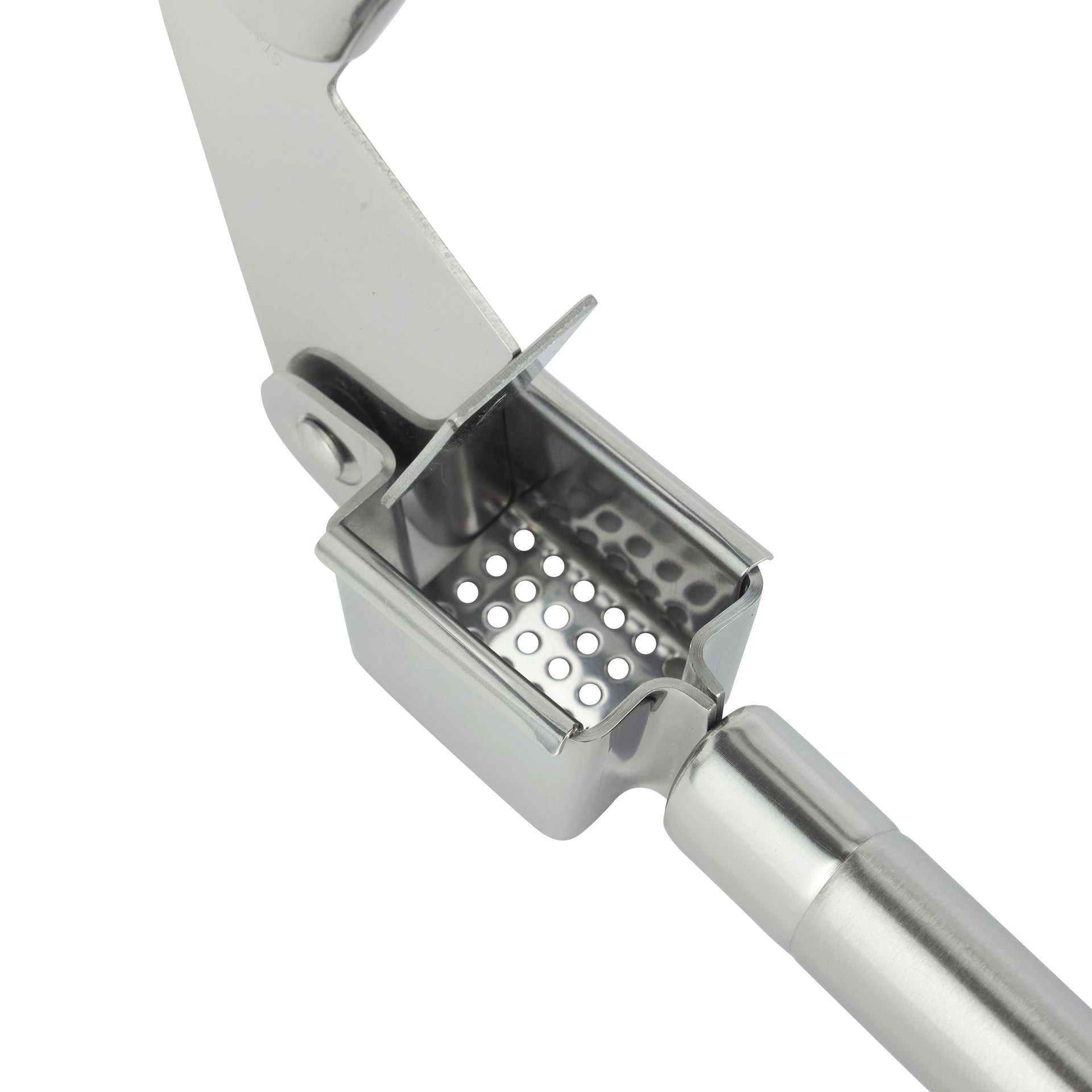 Stainless Steel Garlic Press Silver