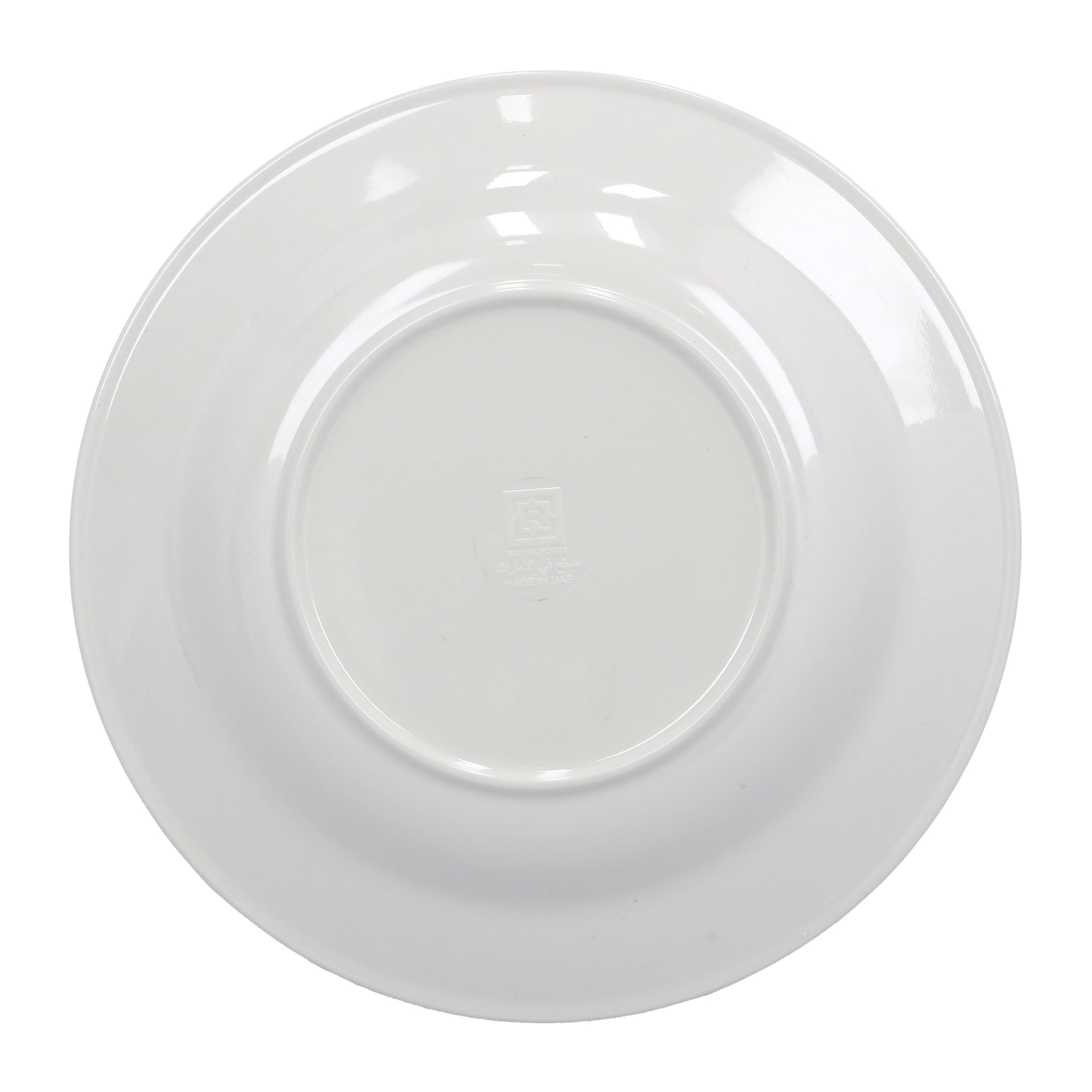 Melamine Soup Plate White/Green/Grey 8inch