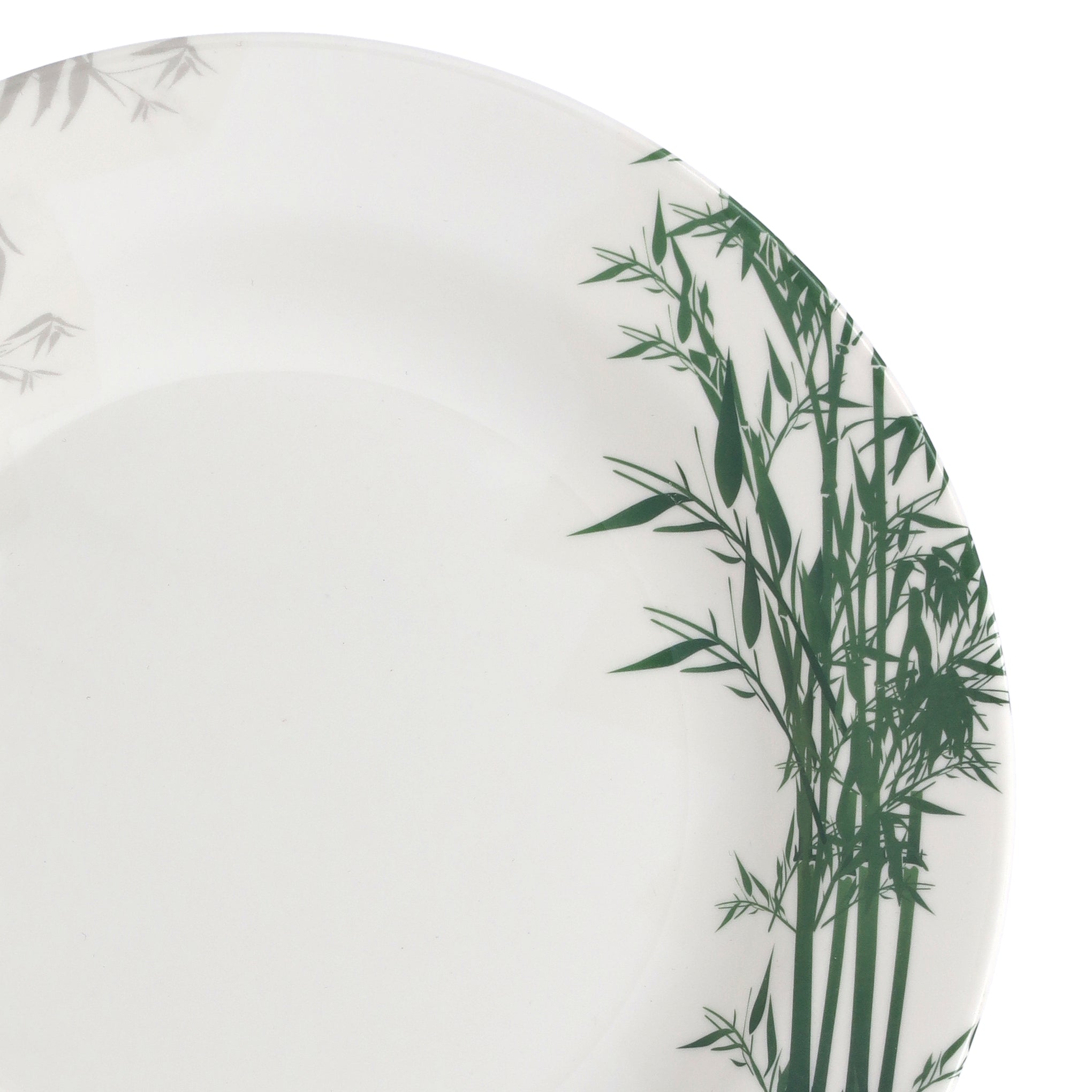 Melamine Soup Plate White/Green/Grey 8inch