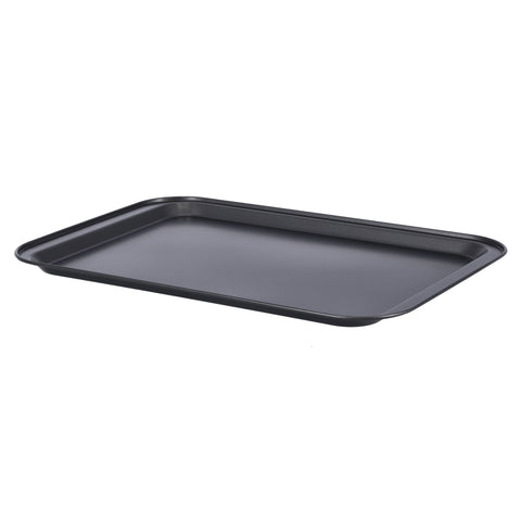 3-Piece Baking Set Cookie Sheet 1Pc Size: 37X25.5X1.6 Cm, Thickness: 0.4 Mm 12 Cups Muffin Pan 1Pc Size: 35X26.5X3 Cm, Thickness: 0.4 Mm Roaster Pan 1Pc Size: 34.5X24X4.5 Cm, Thickness: 0.5 Mm Black 37cm