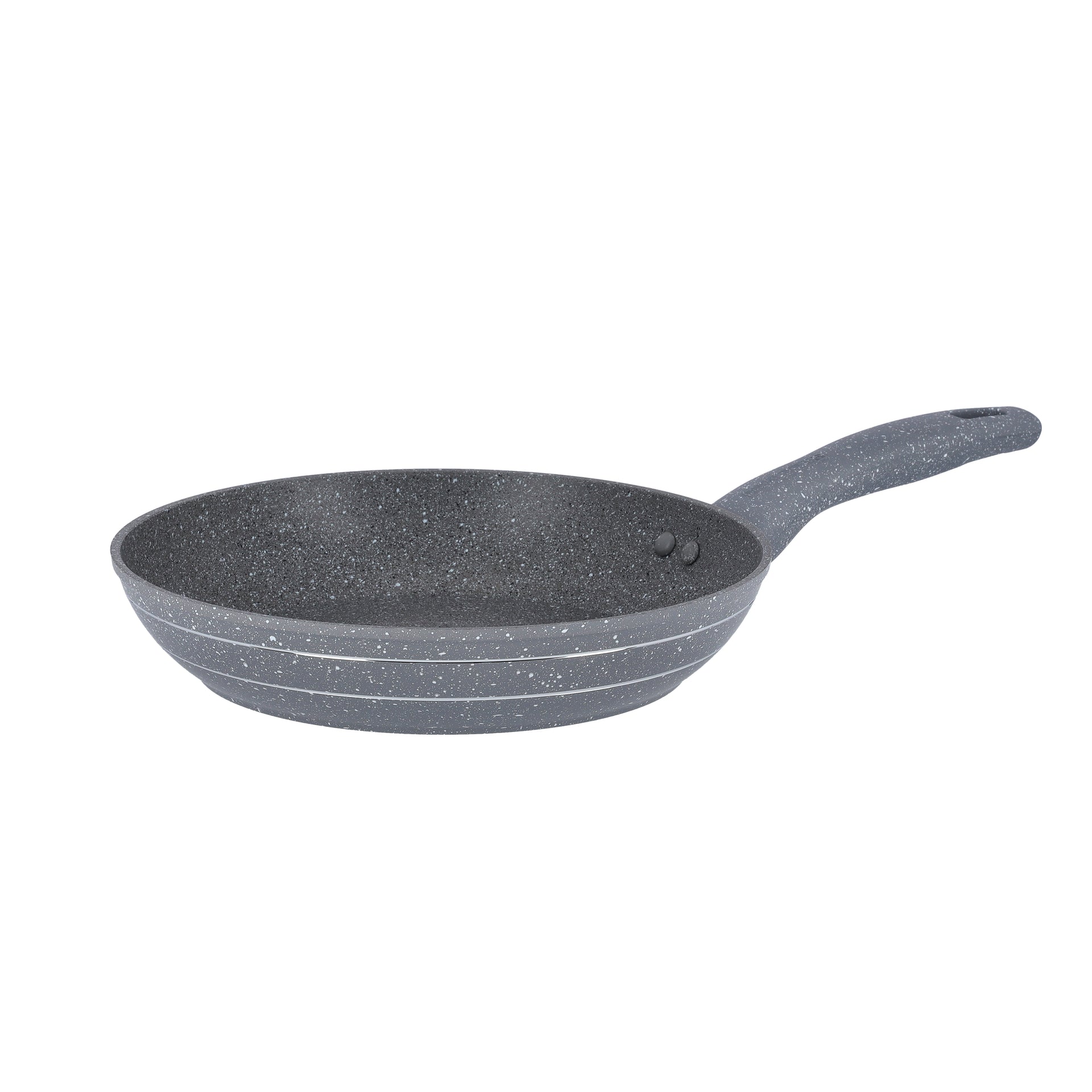 28Cm Smart Granite Series Frypan Forged Aluminium Body Durable Granite Coating 5 Layer Constructions Tempered Glass Multi Color Multi Color 28Cmcm