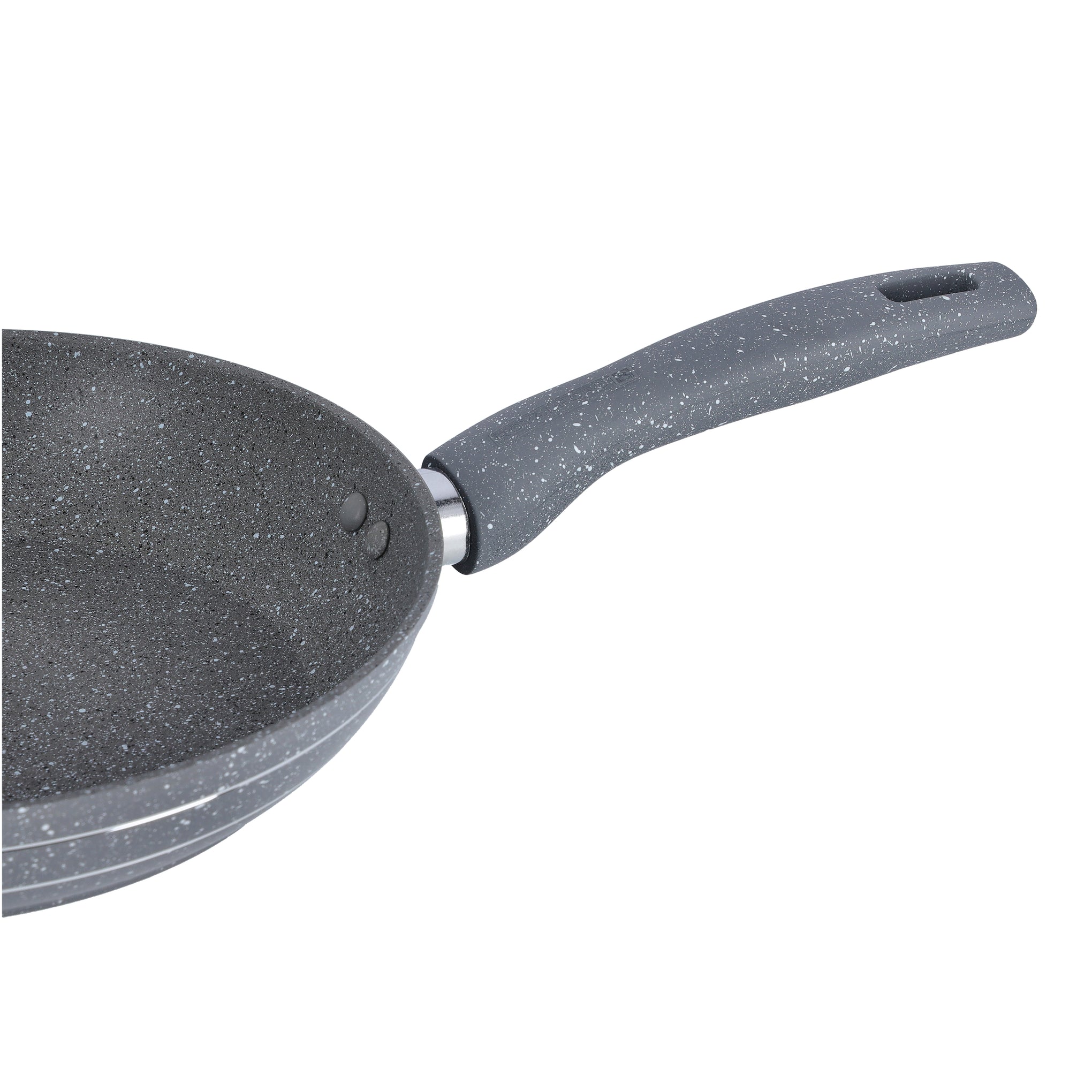 28Cm Smart Granite Series Frypan Forged Aluminium Body Durable Granite Coating 5 Layer Constructions Tempered Glass Multi Color Multi Color 28Cmcm