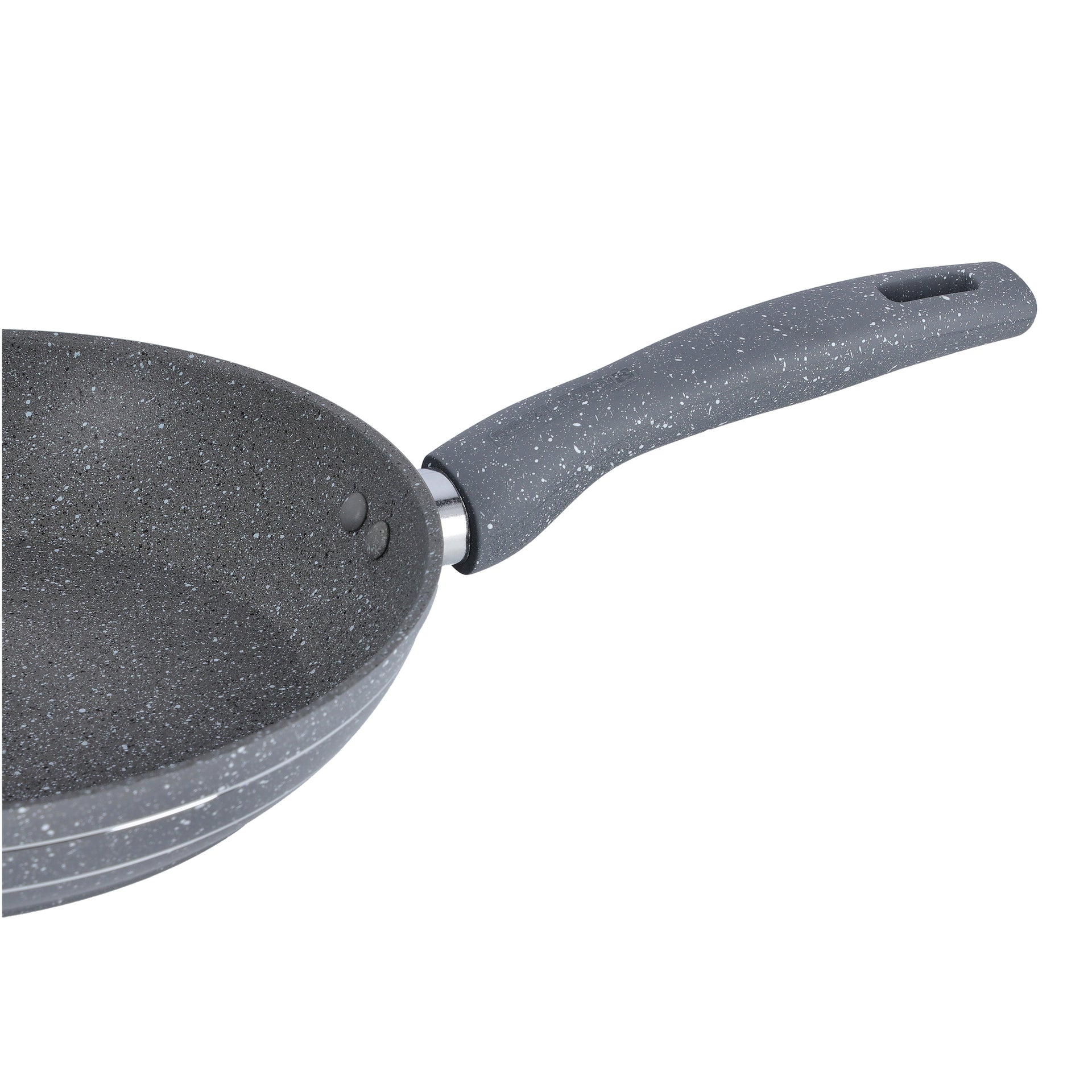 28Cm Smart Granite Series Frypan Forged Aluminium Body Durable Granite Coating 5 Layer Constructions Tempered Glass Multi Color Multi Color 28Cmcm
