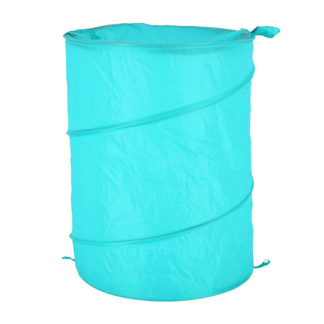 Royalford Rf9955 Pop Up Collapsible Mesh Laundry Hamper With Zip Solid Polyester Bottom Of Laundry Basket, Dorm, Travelling, Multi