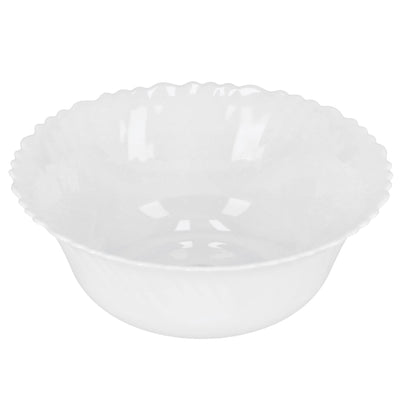 9" Opalware Spin Bowl RF4528 – White | Lightweight & Durable Serving Bowl for Rice, Cereal, Pasta, Desserts & More