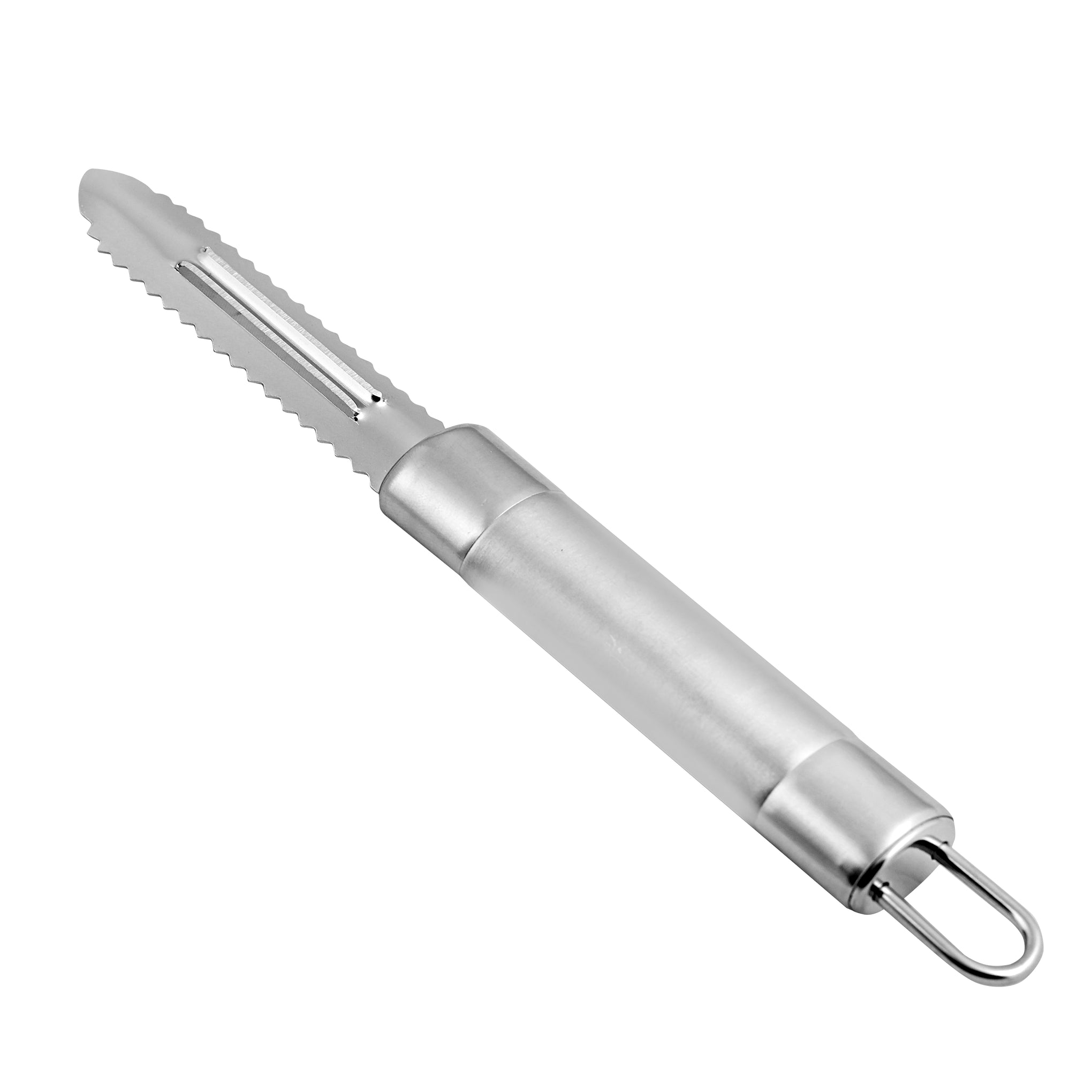 Stainless Steel Fish Peeler, Dishwasher-Safe, Marks And Stain Resistant, Ergonomic And Hygienic Design, 20.3 X 2.2 Cm Silver