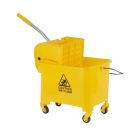 Royalford 20 l Professional Mop Wringer Trolley- RF12484/ 360-Degree Rotating Wheels, PP Body, Stainless Steel Handle/ Hands-Free, No Spill No Damage, Perfect for Home, Office, Hospitals, Schools, Public Places/ Yellow