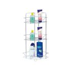 Royalford RF4374 3-Tier Corner Rack - Portable Design, Strong & Sturdy Material | Spice Rack Kitchen Bathroom Countertop Organizer Vanity Tray Cosmetic Makeup Storage Standing Shelf